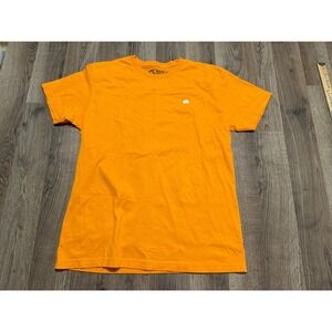 Into The AM Shirt Men's Size Medium Orange Short Sleeve Shirt Crewneck Logo